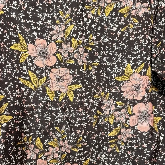 Zadig and Voltaire Chai Print Dark Floral 100% Silk Blouse Top Size XS Luxury - Picture 14 of 14